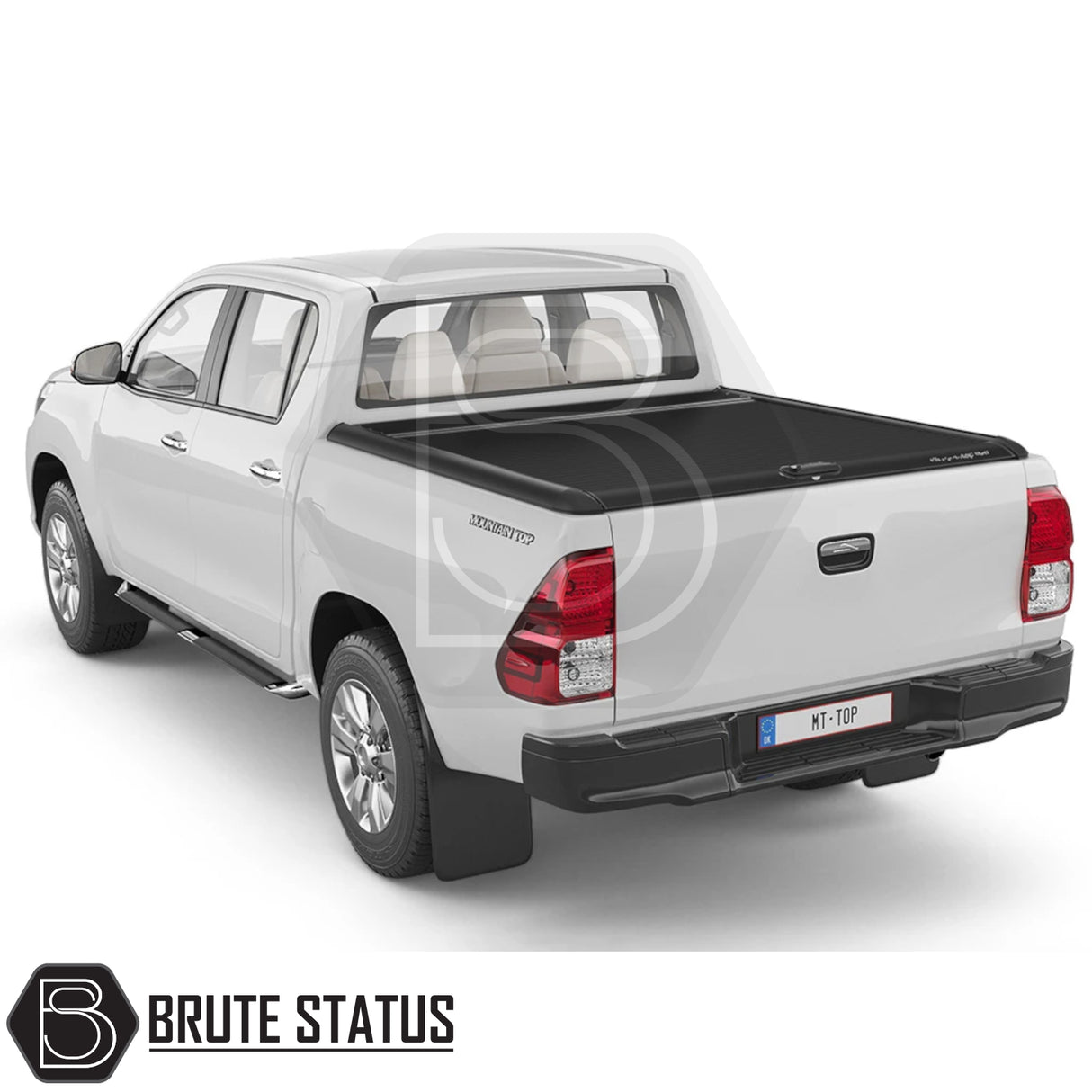 Toyota Hilux 2016+ MK8, MK9 Mountain Top Tonneau Cover Roller Shutter (Black)