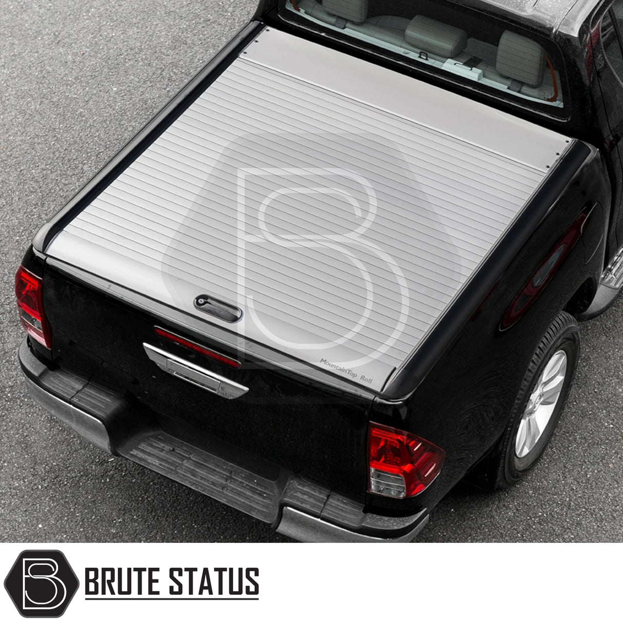 Toyota Hilux 2016+ MK8, MK9 Mountain Top Tonneau Cover Roller Shutter (Silver)