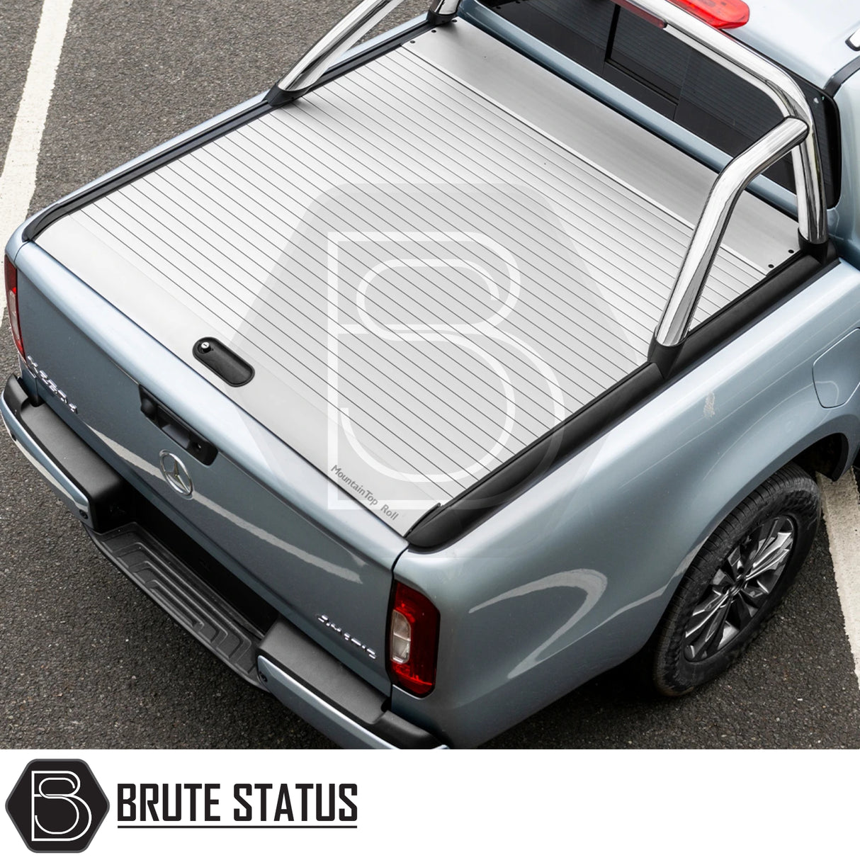 Mercedes X-Class 2017-2021 Mountain Top Tonneau Cover Roller Shutter (Silver)