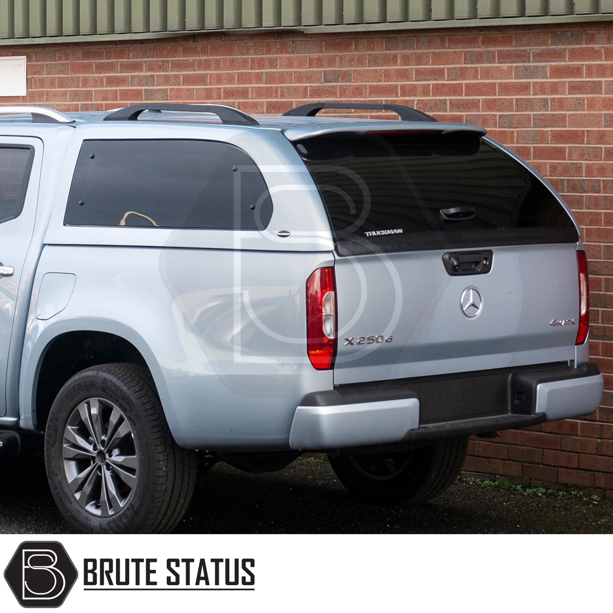 Mercedes X-Class 2017-2020 Truckman Grand Hardtop Canopy - Remote Locking & Roof Bars