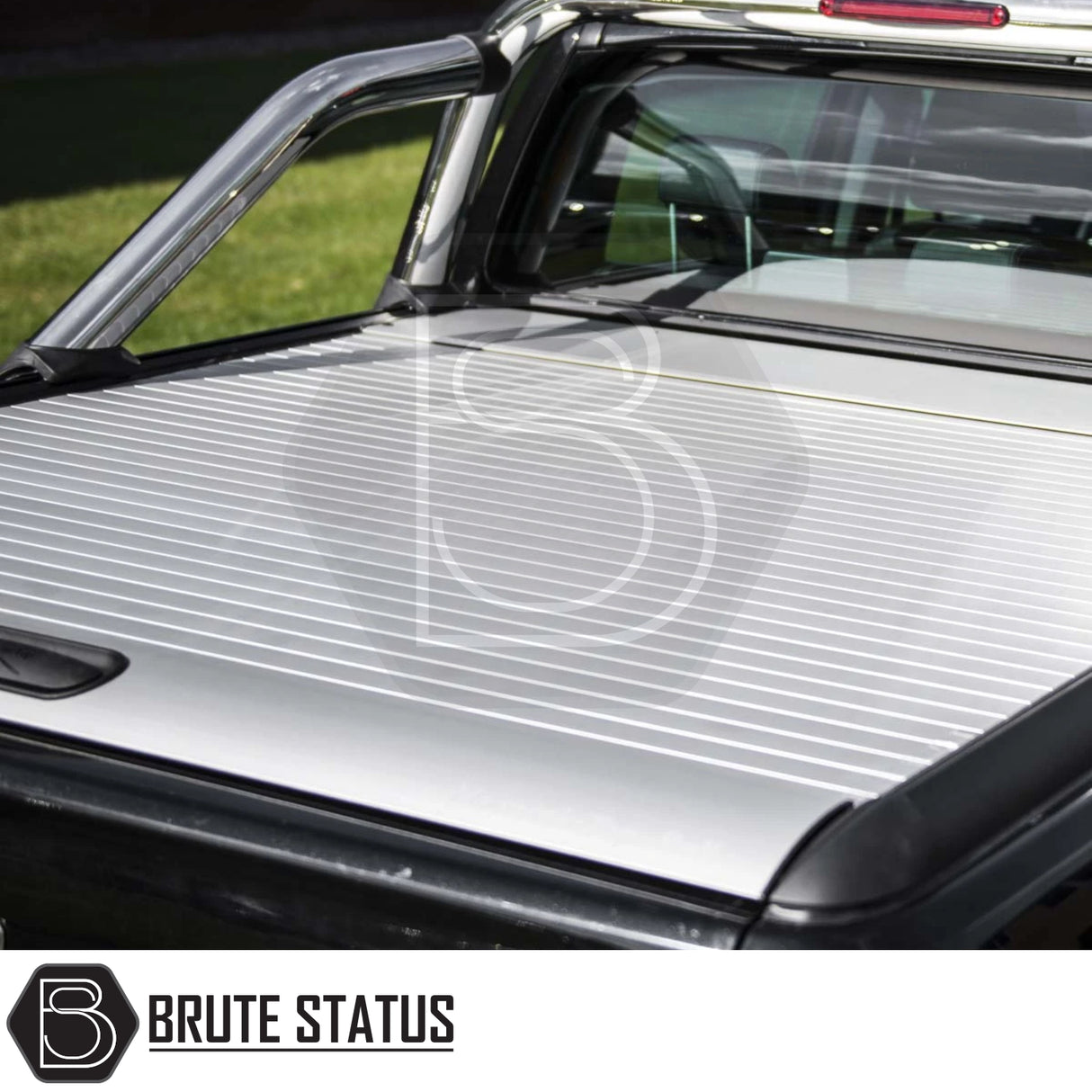 Ford Ranger 2012-2022 T6, T7, T8 Mountain Top Tonneau Cover Roller Shutter (Silver)