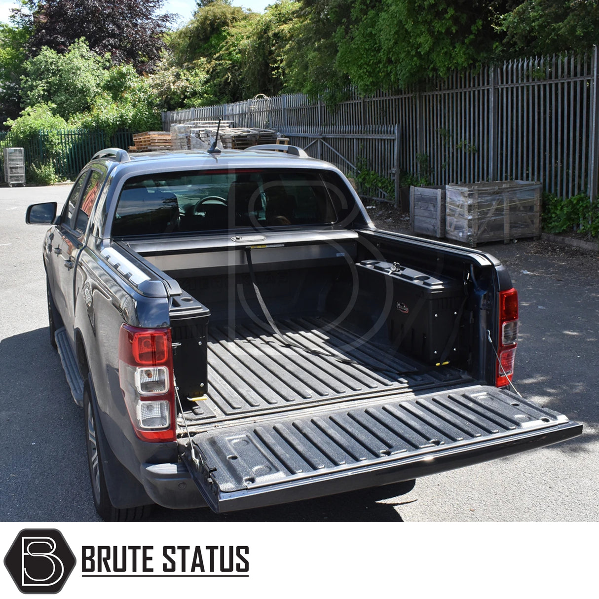 Ford Ranger 2012-2022 T6, T7, T8 Wildtrak Mountain Top Tonneau Cover Roller Shutter (Black)