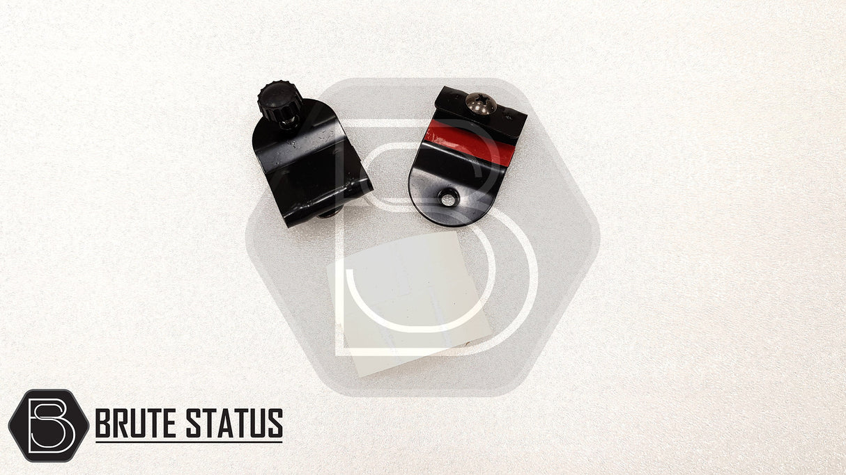 Isuzu D-Max 2017-2021 Bonnet Guard Stone Deflector/Protector, premium acrylic design, shown with included fitting brackets for easy installation.