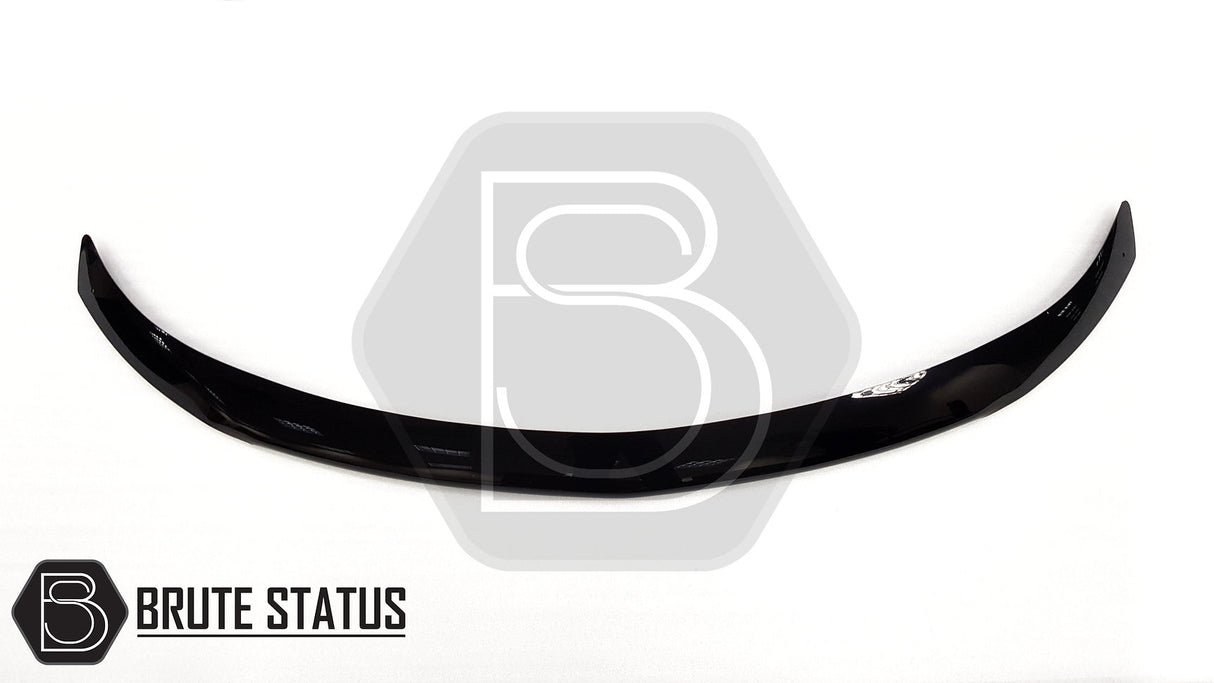 Mitsubishi L200 Series 5 2015-2019 Slim Style Bonnet Guard Stone Deflector protects against bugs and stones, featuring durable, scratch-resistant acrylic.