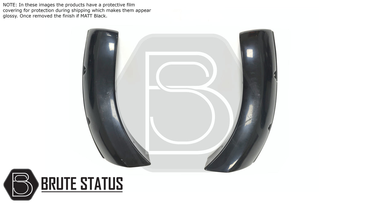 Isuzu D-Max 2016-2019 Wide Arch Kit, durable ABS plastic fender flares for double cab models, enhancing truck’s appearance and individuality.