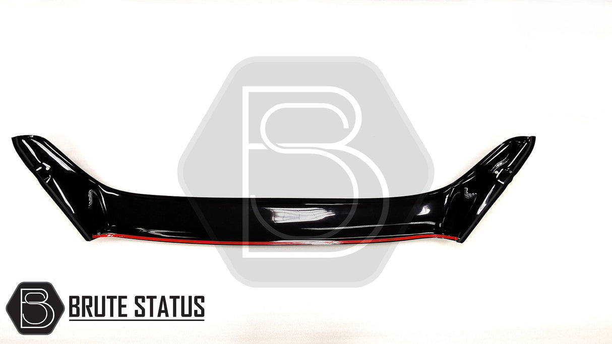 Isuzu D-Max 2017-2021 Bonnet Guard Stone Deflector/Protector, sleek acrylic design for hood protection, easy installation, ideal for enhancing your vehicle's style and durability.