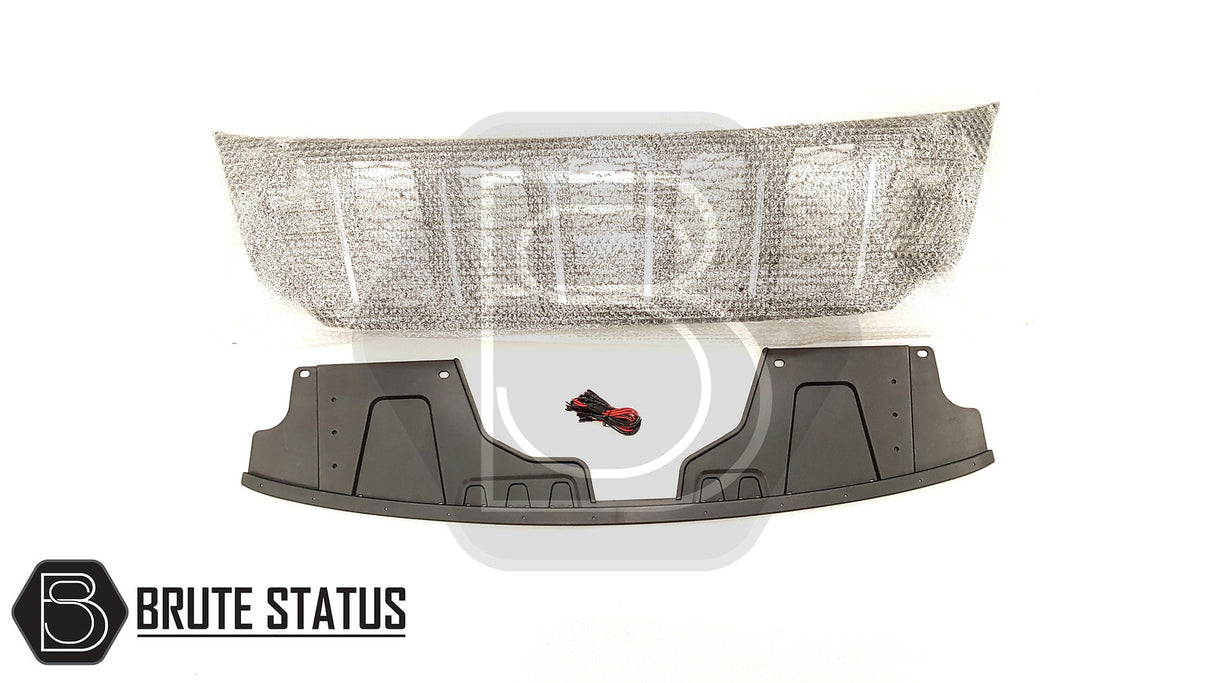 Brute Status matte black grille with white LEDs for nissan navara np300 2015-2022 models