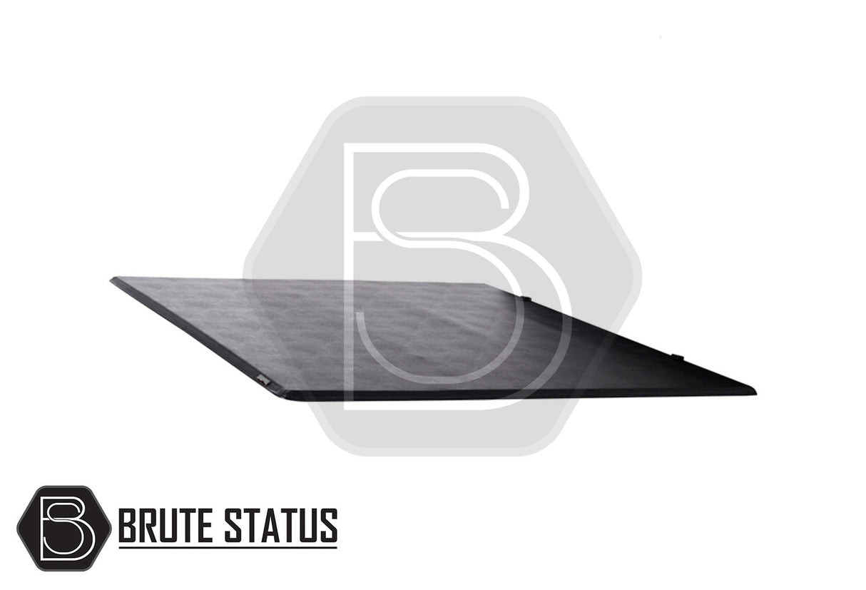 Tonneau Cover for Ford Ranger Wildtrak, featuring a sleek black design with a tri-fold structure, enhancing both style and aerodynamics.