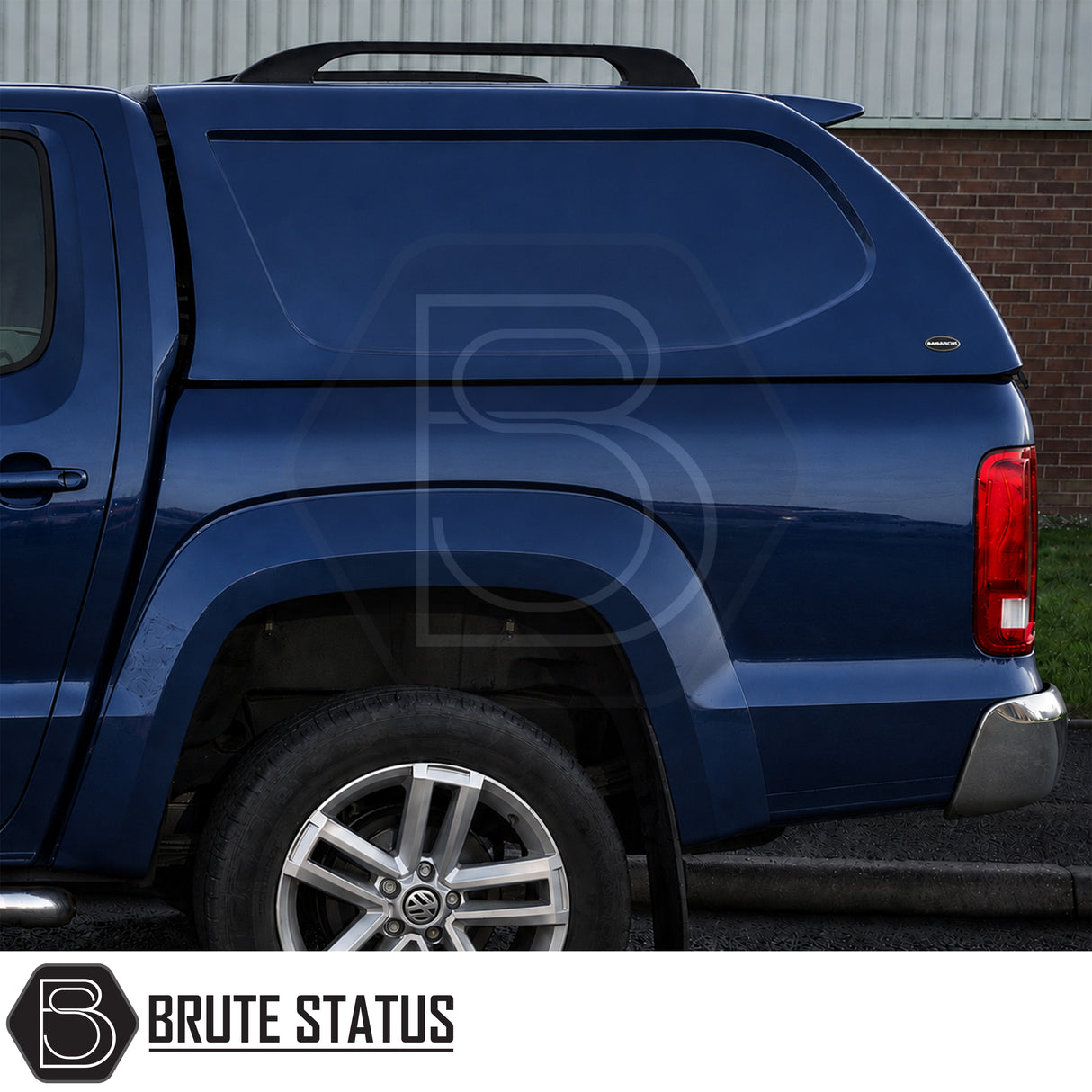 Volkswagen Amarok hardtop canopy with cab-high styling and solid-sided Truckman L-Series design