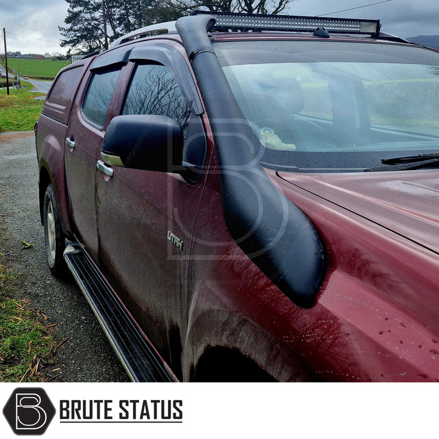 Isuzu D-Max Bonnet Guard and Wind Deflectors Set (2017–2021) – Premium black acrylic bonnet protector and 4-piece wind deflector kit, custom-fit for D-Max, offering stylish all-weather protection and easy installation