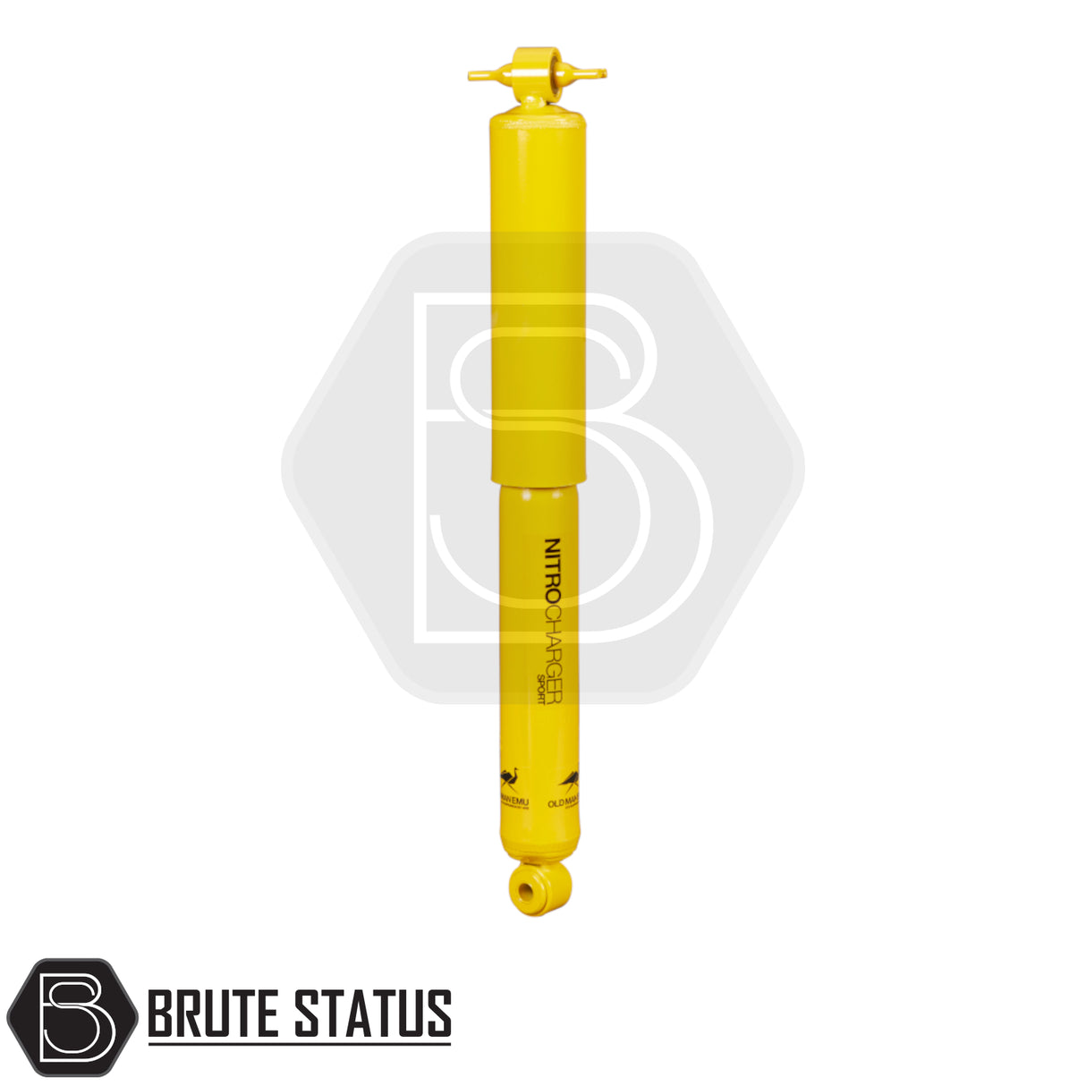 Isuzu D-Max 2012-2021 Old Man Emu Nitrocharger 30mm Suspension Lift Kit featuring a bright yellow shock absorber with remote reservoir and mounting eye.