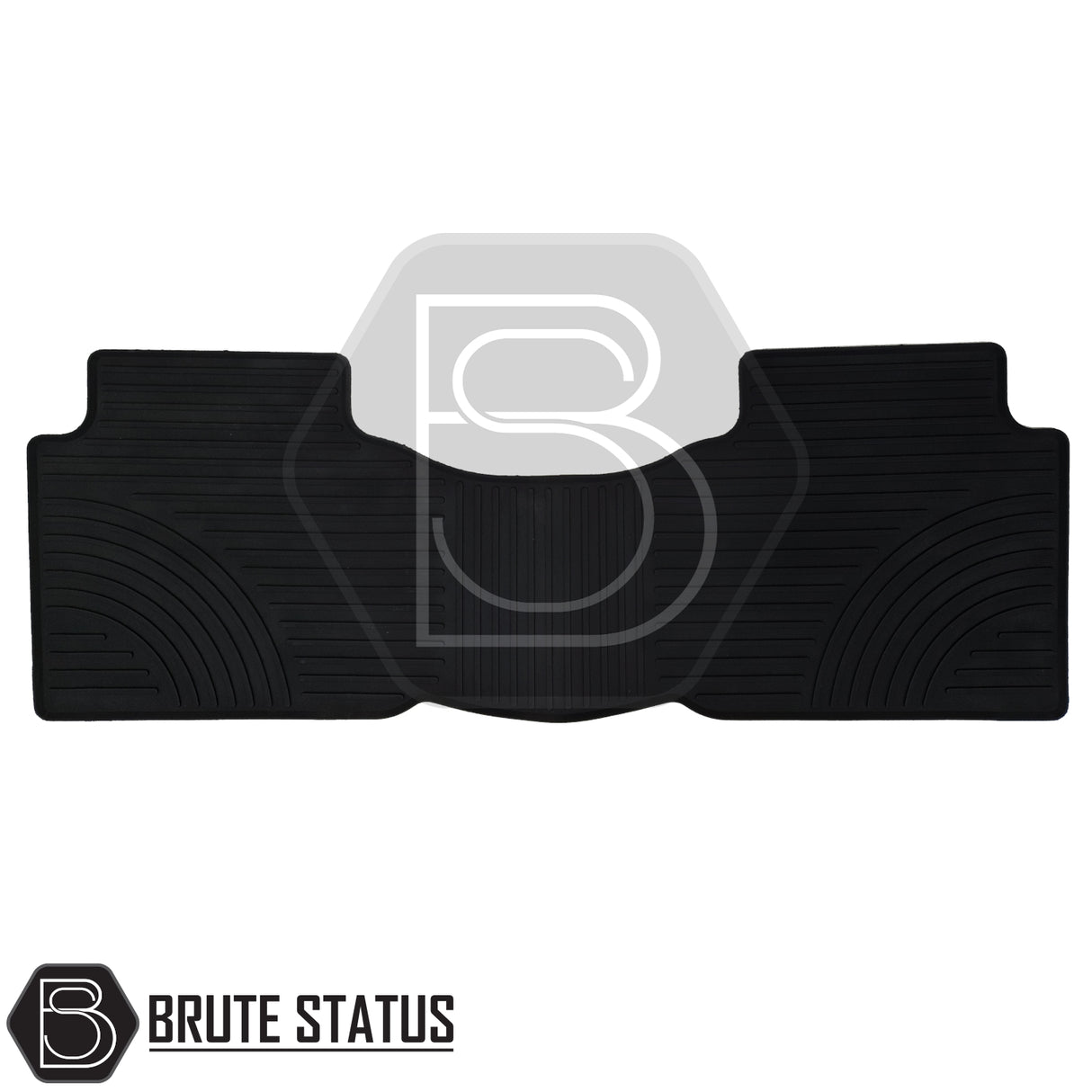 Nissan Navara NP300 2015-2023 Double Cab Rubber Floor Mats, featuring a custom fit with heavy-duty rubber and non-slip backing for right-hand drive vehicles.