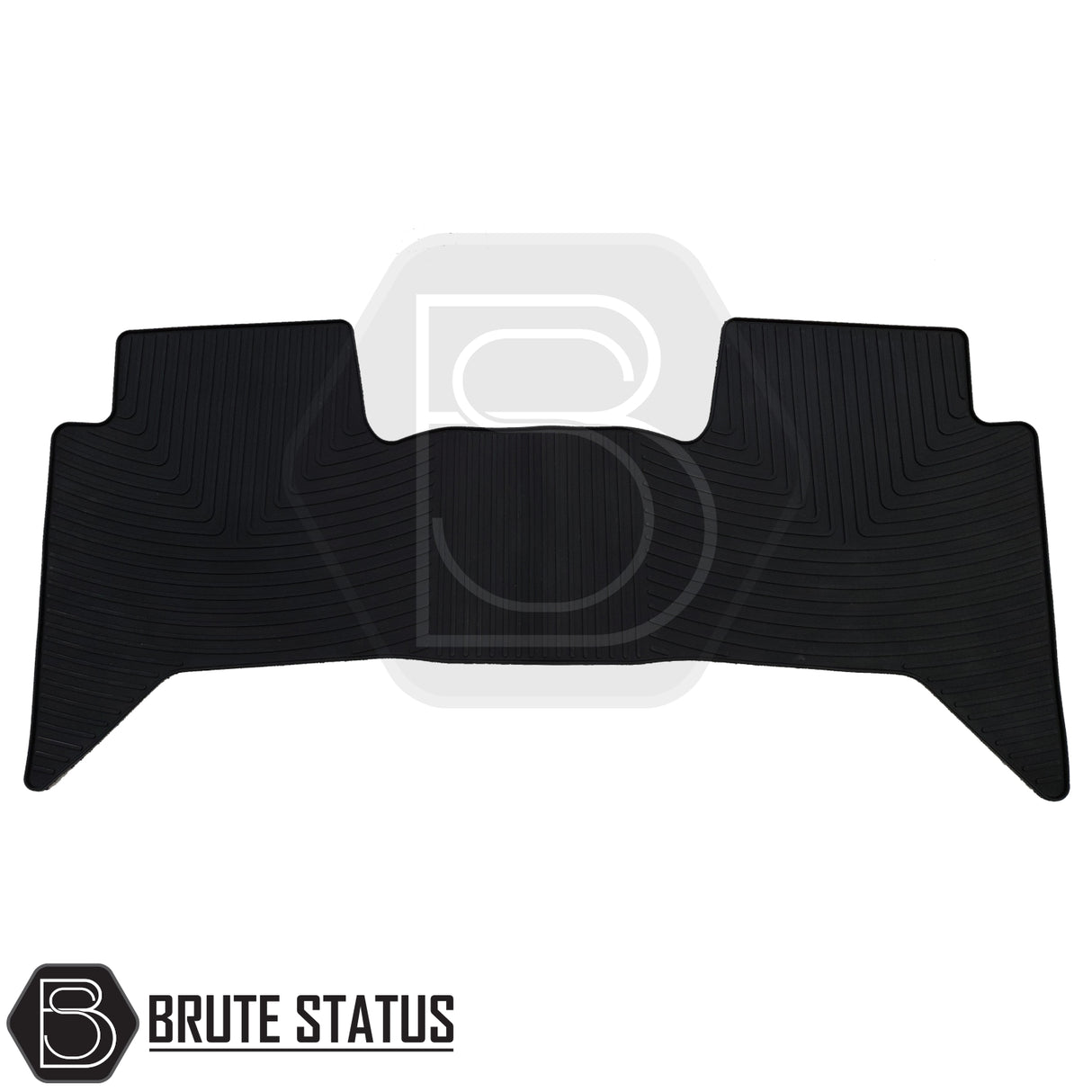 Toyota Hilux 2011-2016 MK7 Double Cab Rubber Floor Mats, custom-fit, heavy-duty rubber with non-slip backing, designed for right-hand drive vehicles.