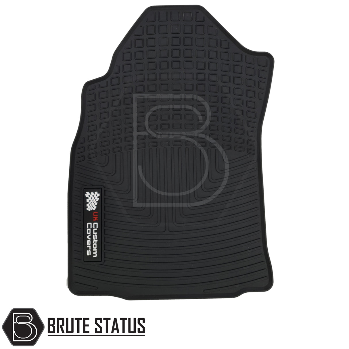 Toyota Hilux 2016+ MK8 & MK9 Double Cab Rubber Floor Mats, featuring heavy-duty, custom-fit, waterproof rubber with non-slip backing, tailored for right-hand drive vehicles.