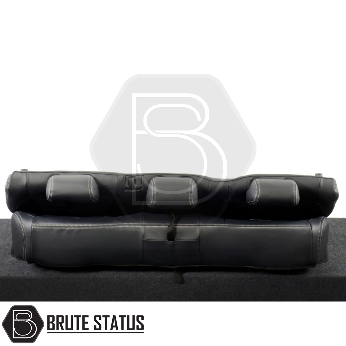 Ford Ranger 2016-2022 Wildtrak seat covers, tailored leatherette, displayed with detailed stitching and precise fit, enhancing truck interior protection and style.