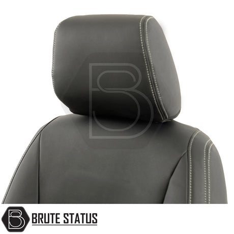 Ford Ranger 2016-2022 T7 & T8 Wildtrak tailored leatherette seat covers, featuring a snug fit and premium leatherette for enhanced protection and style.