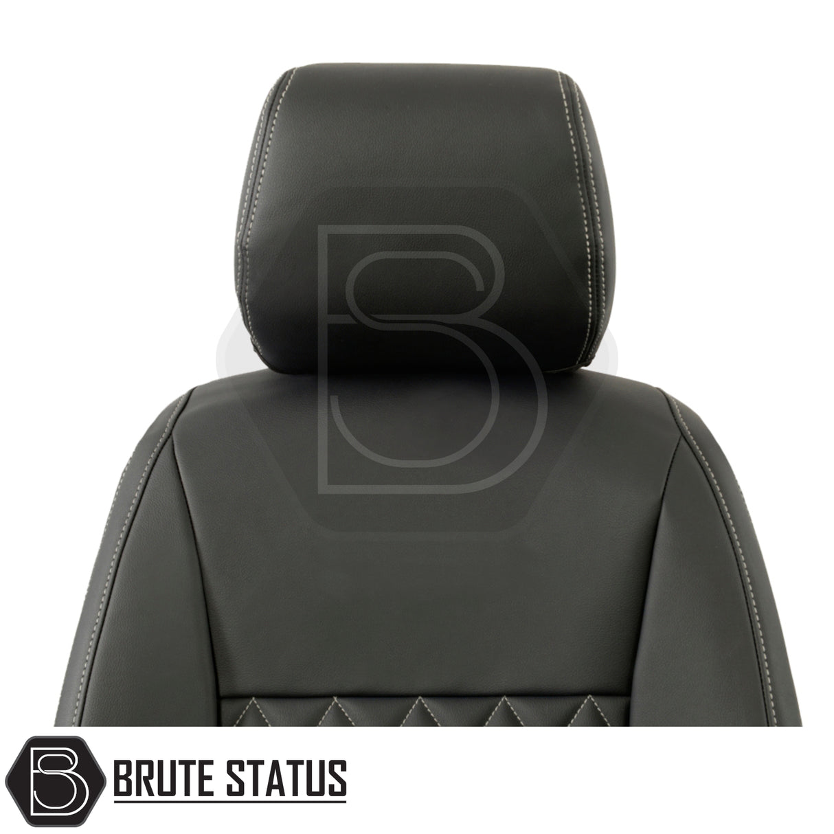 Ford Ranger 2016-2022 T7 & T8 Wildtrak Double Cab Tailored Leatherette Seat Cover, featuring snug fit and premium materials, enhancing vehicle interior protection and style.