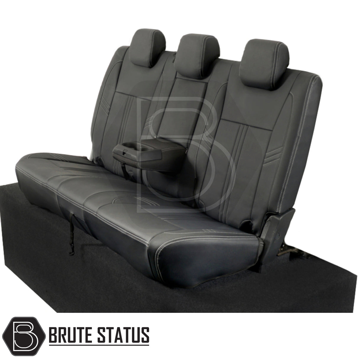 Ford Ranger 2016-2022 T7 & T8 Wildtrak Double Cab Tailored Leatherette Seat Covers, showcasing tailored fit and premium leatherette material for enhanced vehicle interior.