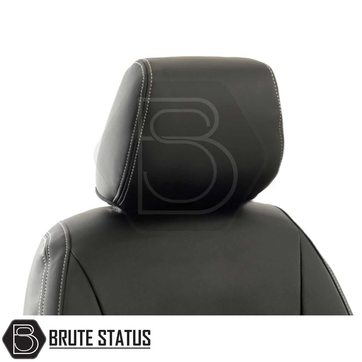 Ford Ranger tailored leatherette seat cover with headrest, designed for 2012-2022 models, featuring premium materials and custom fit for enhanced interior protection.