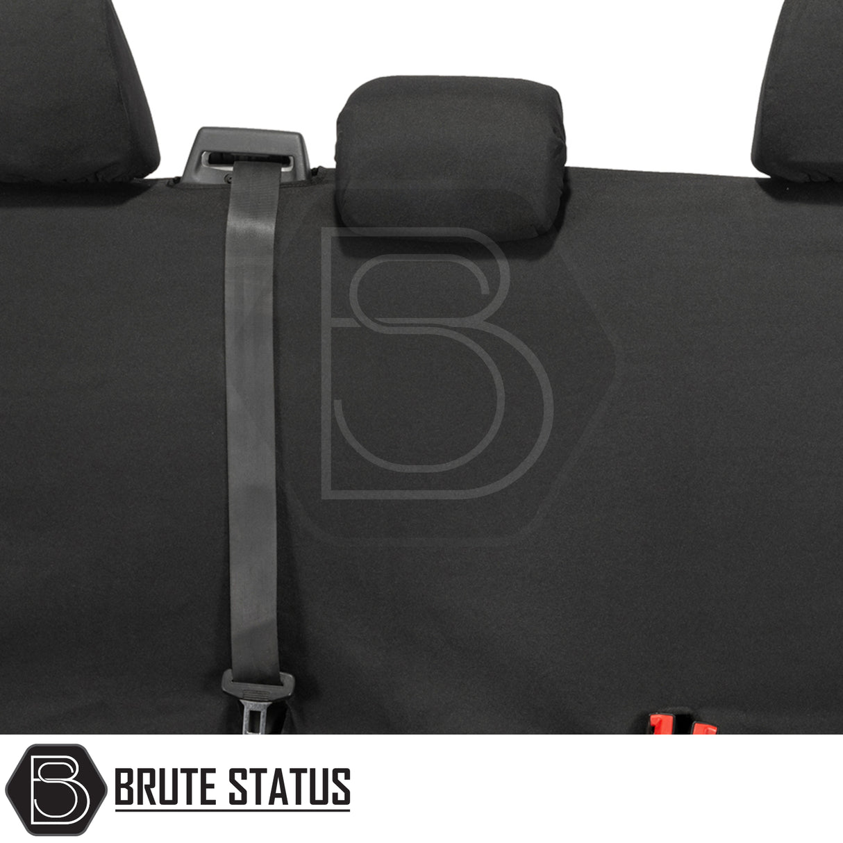 Volkswagen Amarok 2010-2022 Double Cab Cotton-Backed PU Seat Covers, tailored for precise fit, showcasing premium cotton-backed polyester with waterproof coating for enhanced seat protection.