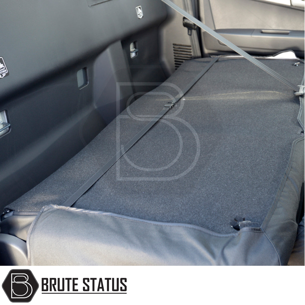 Isuzu D-Max 2012-2020 Double Cab Cotton-Backed PU Seat Covers, tailored for a snug fit, enhancing protection and style in vehicle interiors.