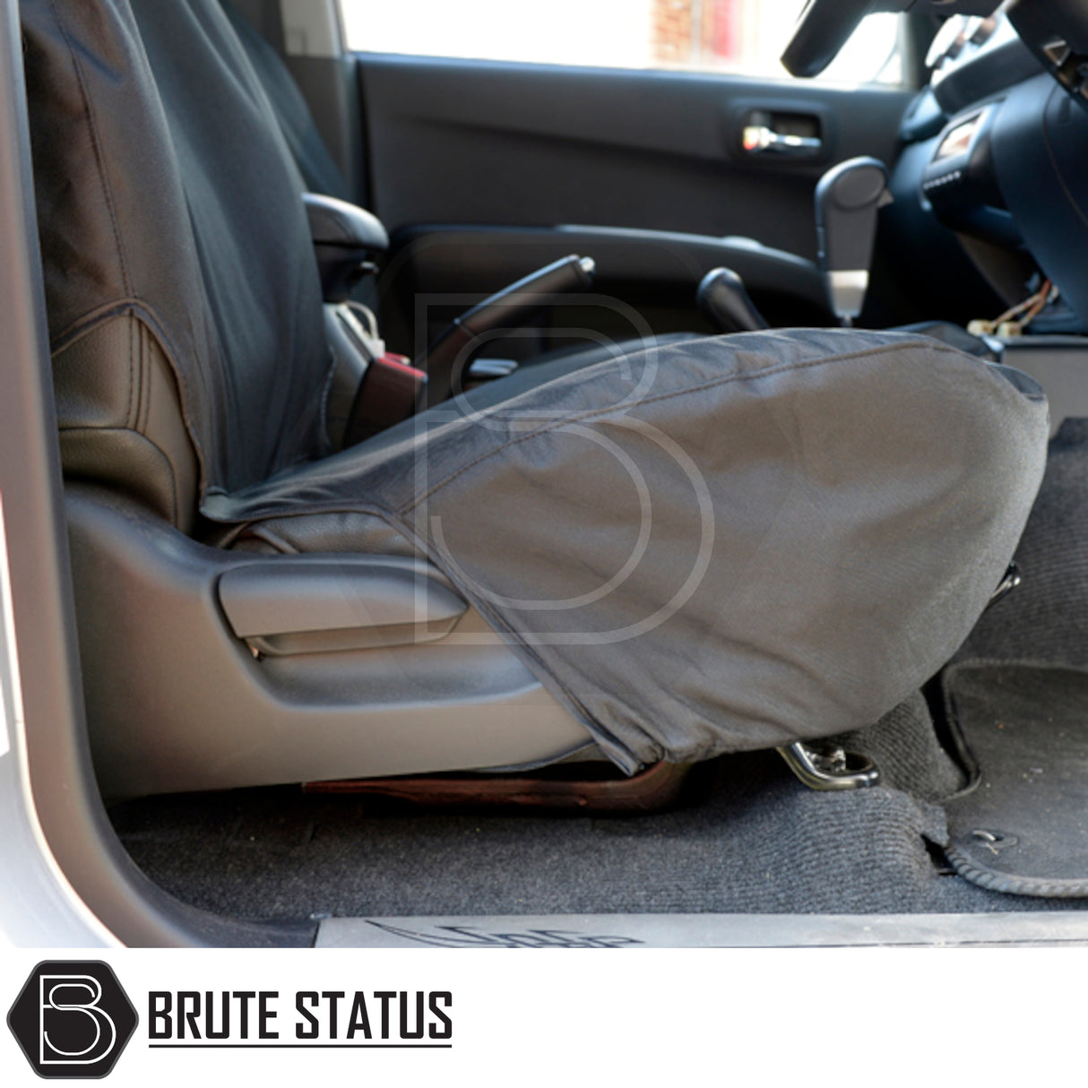 Mitsubishi L200 2005-2015 Series 4 Double Cab Cotton-Backed PU Seat Covers, custom-tailored for precise fit, ensuring durable, waterproof protection for vehicle seats.