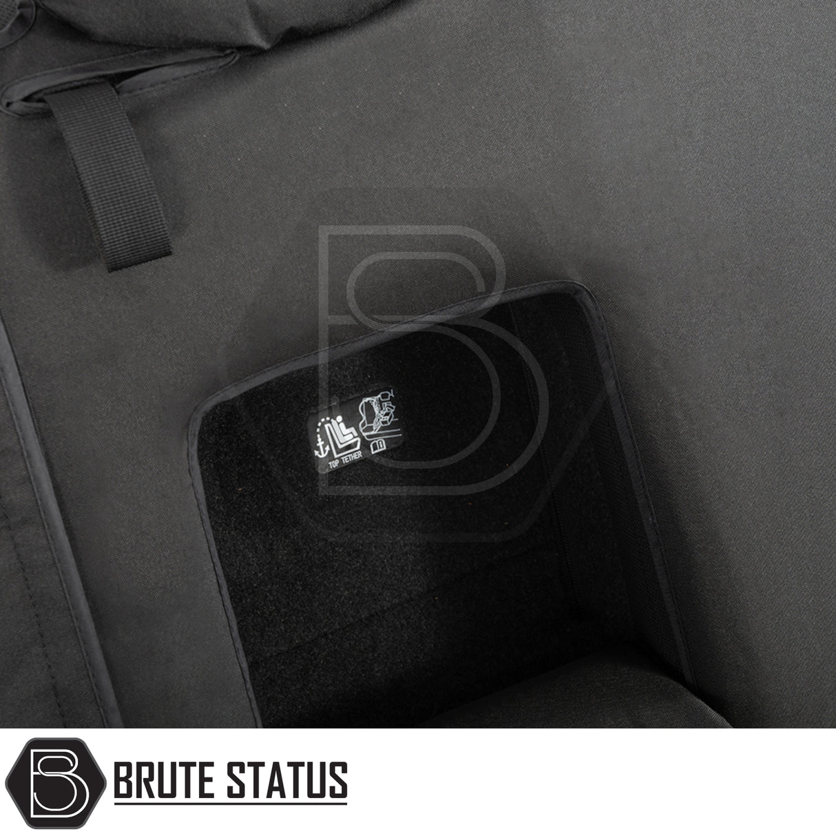 Mitsubishi L200 2015-2021 Series 5 Double Cab Cotton-Backed PU Seat Covers with logo, tailored fit, durable material, enhancing vehicle interior protection.