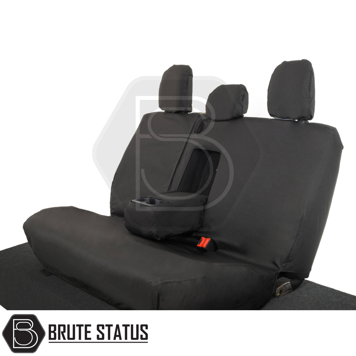 Mitsubishi L200 custom seat covers with headrests, tailored to fit, offering durable protection and style for 2015-2021 Series 5 Double Cab.