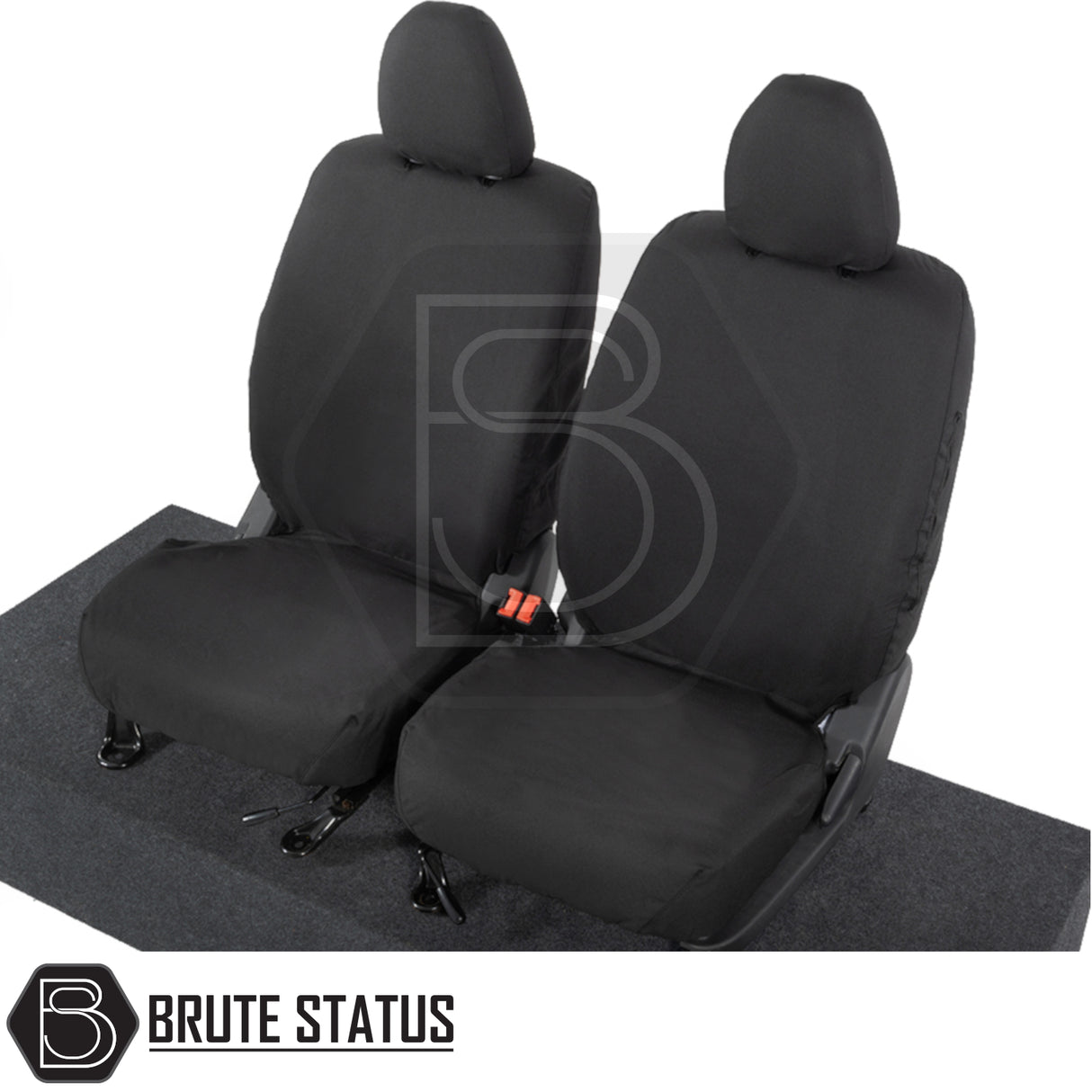 Mitsubishi L200 2015-2021 Series 5 Double Cab Cotton-Backed PU Seat Covers, tailored fit, premium polyester, waterproof, enhancing vehicle interior aesthetics.