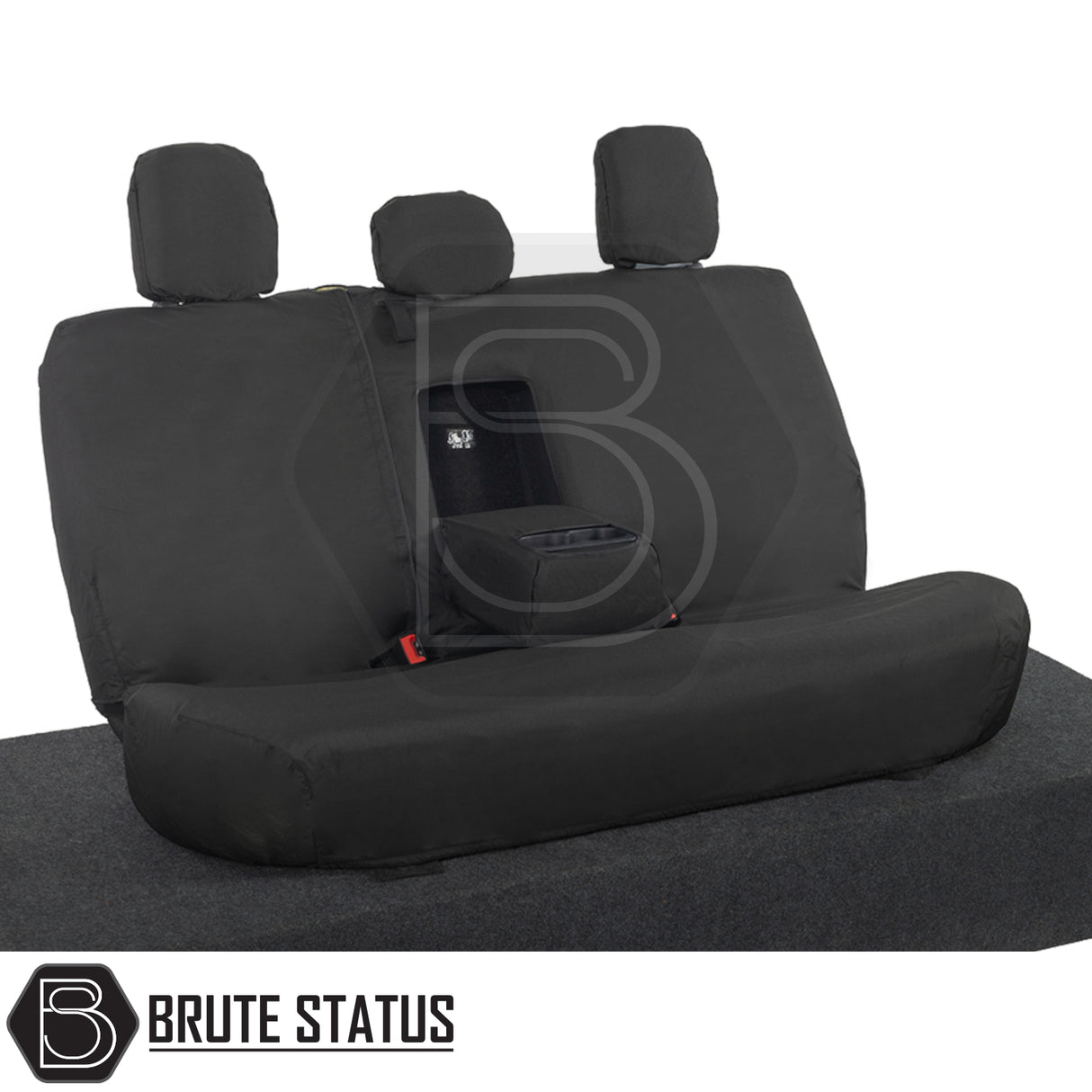 Fiat Fullback 2016-2019 Double Cab Cotton-Backed PU Seat Covers, featuring a tailored fit with three headrests, enhancing vehicle interior protection and style.