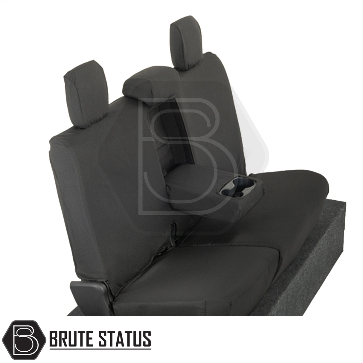 Toyota Hilux 2016+ seat covers, tailored fit with armrests, crafted from durable cotton-backed PU for optimal protection and style, designed for double cab models.