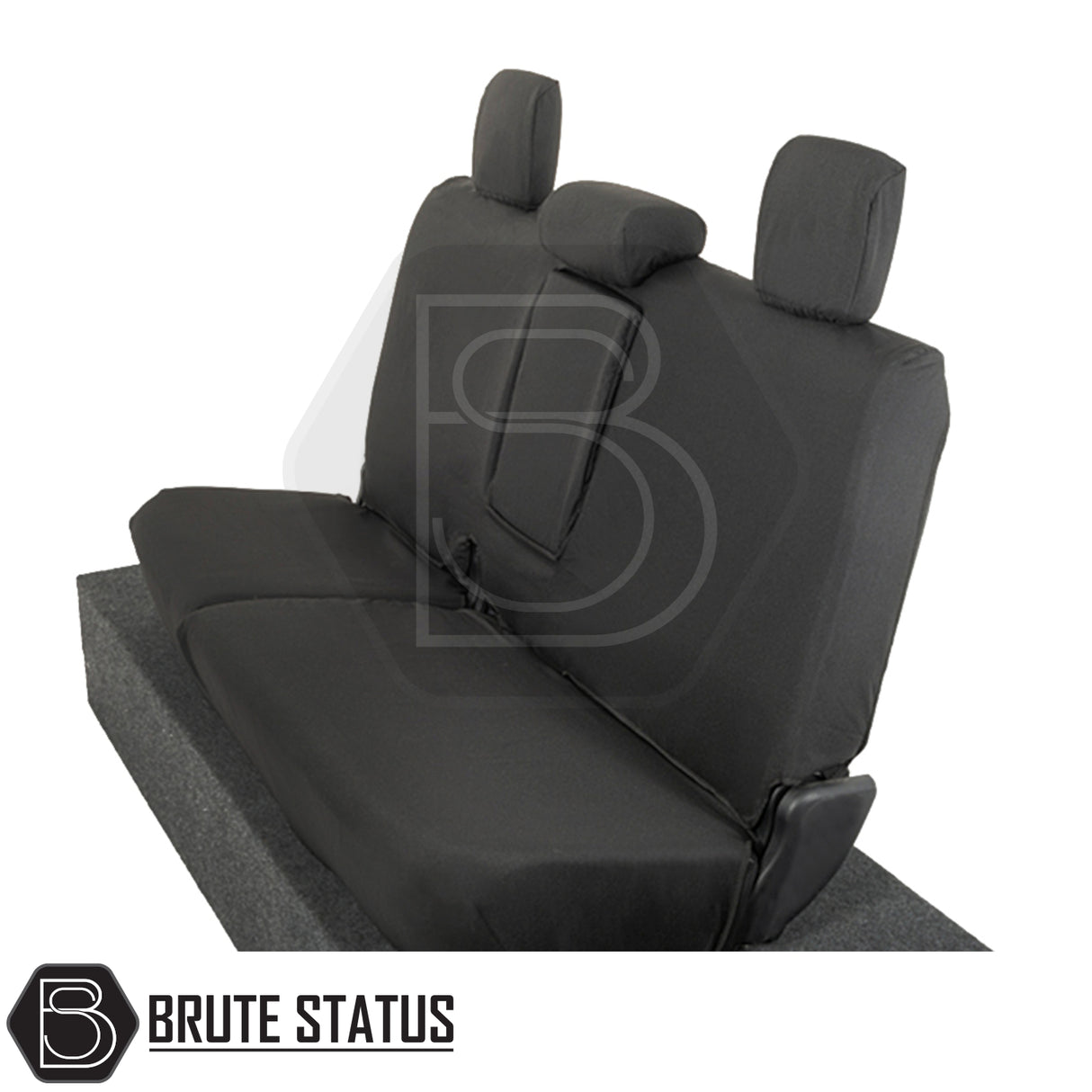 Toyota Hilux 2016+ MK8 & MK9 Double Cab Cotton-Backed PU Seat Covers, featuring tailored fit for front and rear seats, enhancing protection and style.