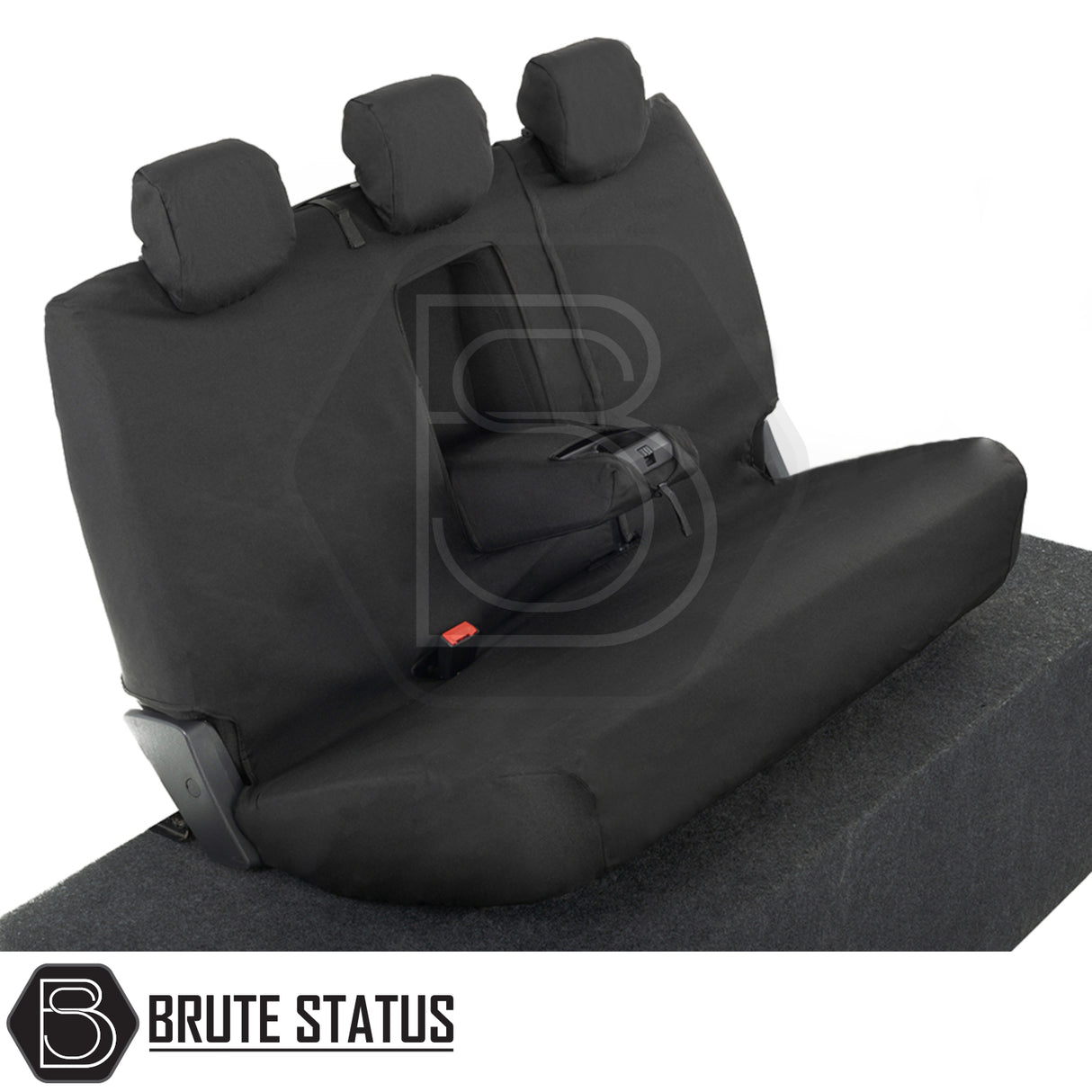 Ford Ranger 2016-2022 T7 & T8 Wildtrak seat covers with three headrests, tailored fit, cotton-backed, waterproof, enhancing vehicle interior with durability and style.