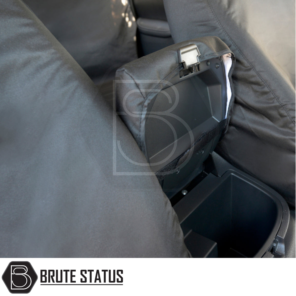 Mercedes X-Class 2017-2020 seat covers, tailored cotton-backed PU, shown with armrest and headrest covers, designed for precise fit and durable protection.