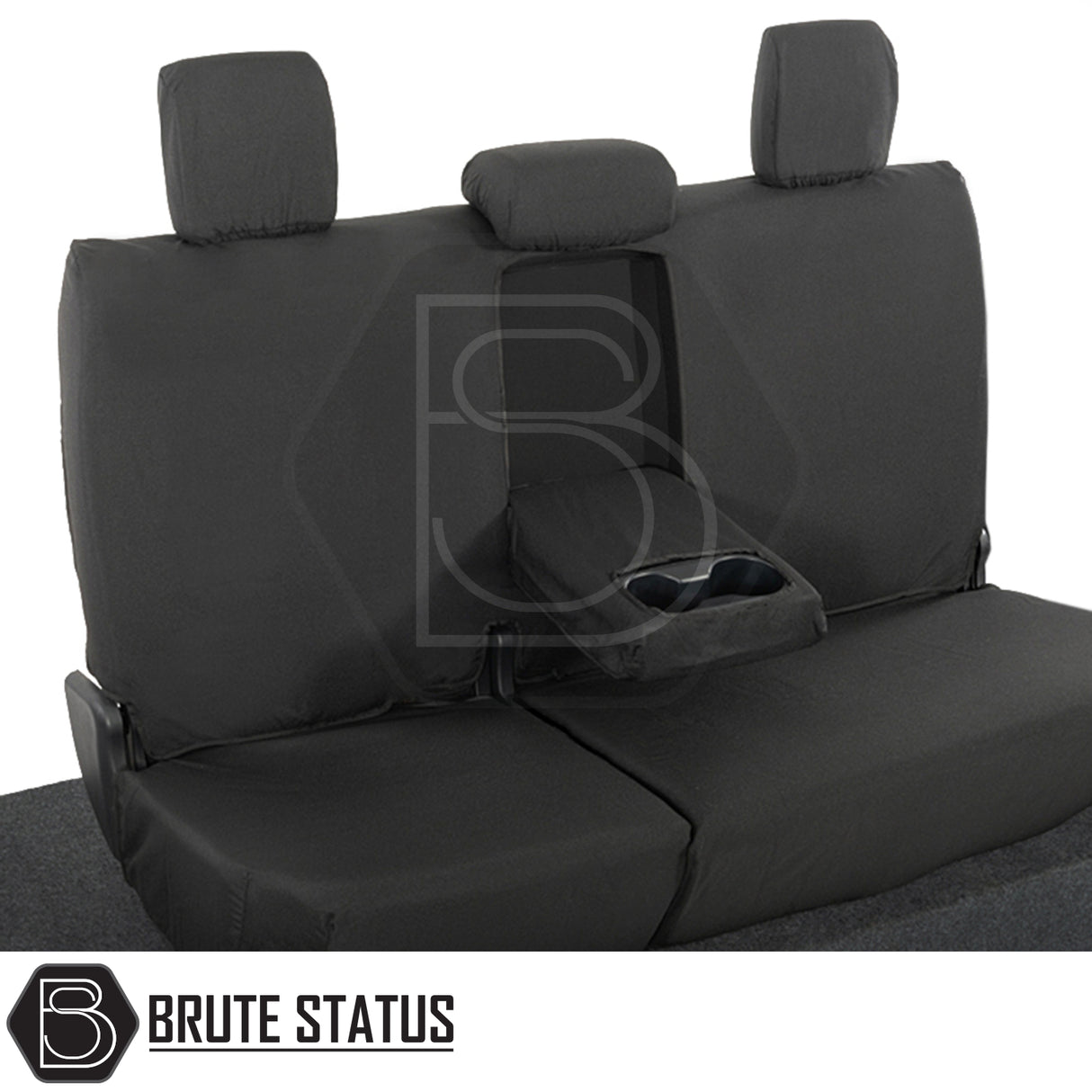 Toyota Hilux 2016+ MK8 & MK9 seat covers, featuring a snug fit and durable cotton-backed PU material, tailored for optimal protection and style.