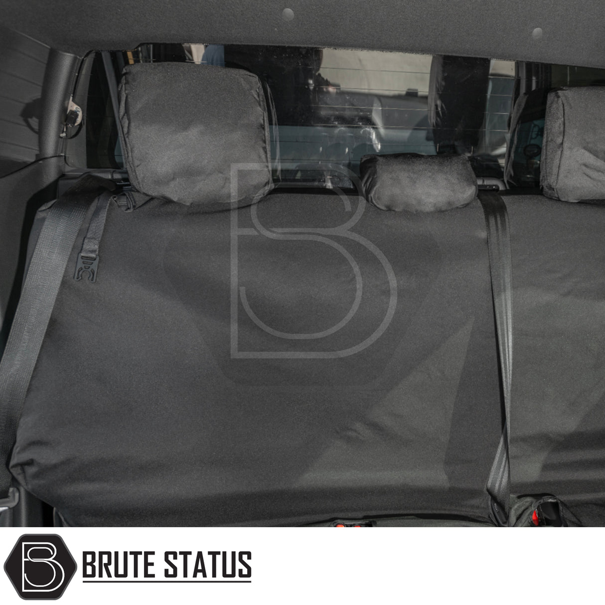 Isuzu D-Max 2021+ Double Cab seat covers shown on a car seat, highlighting tailored fit and premium materials for enhanced protection and style.