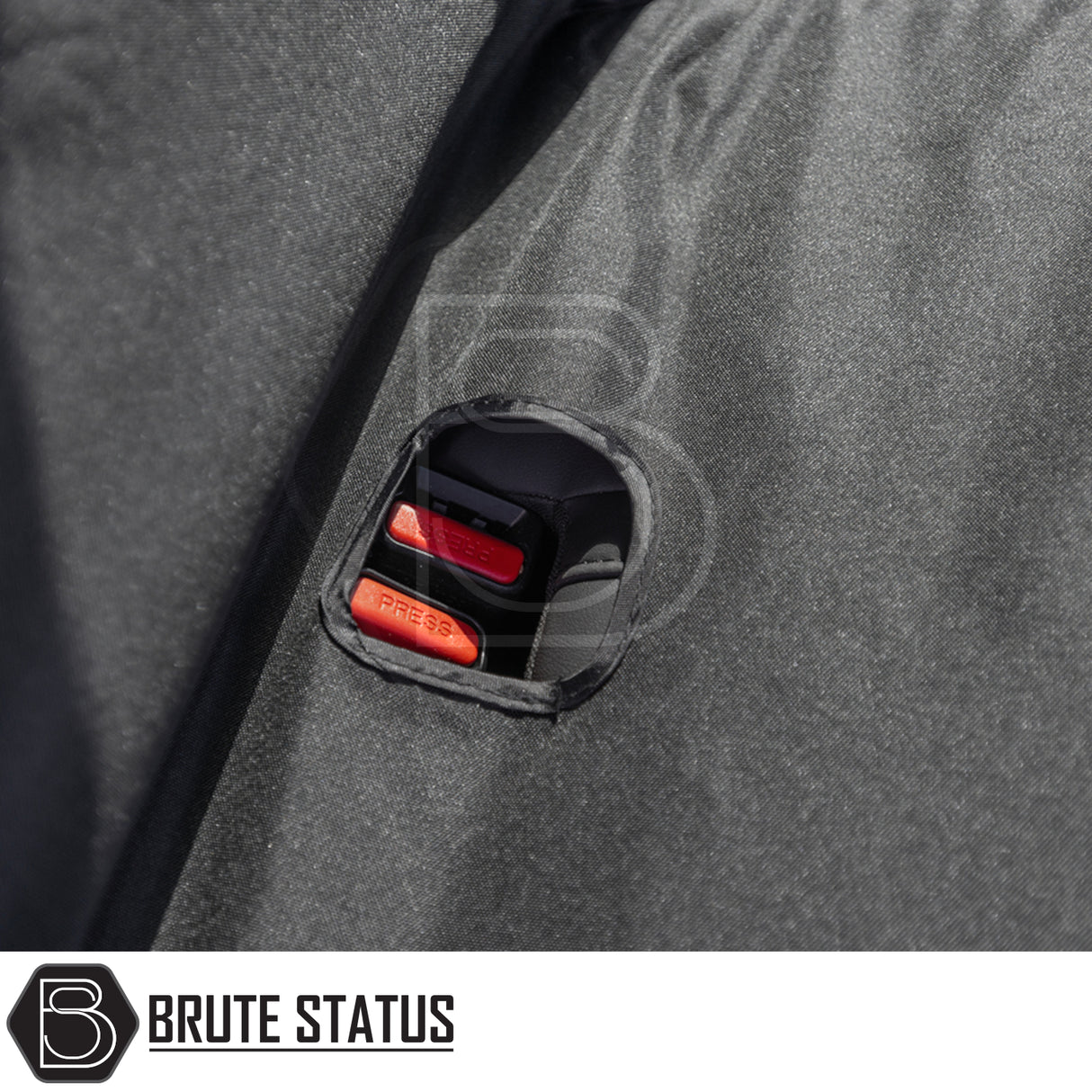 Close-up of Isuzu D-Max 2021+ Double Cab Cotton-Backed PU Seat Covers, highlighting tailored, waterproof design and premium materials for enhanced seat protection.