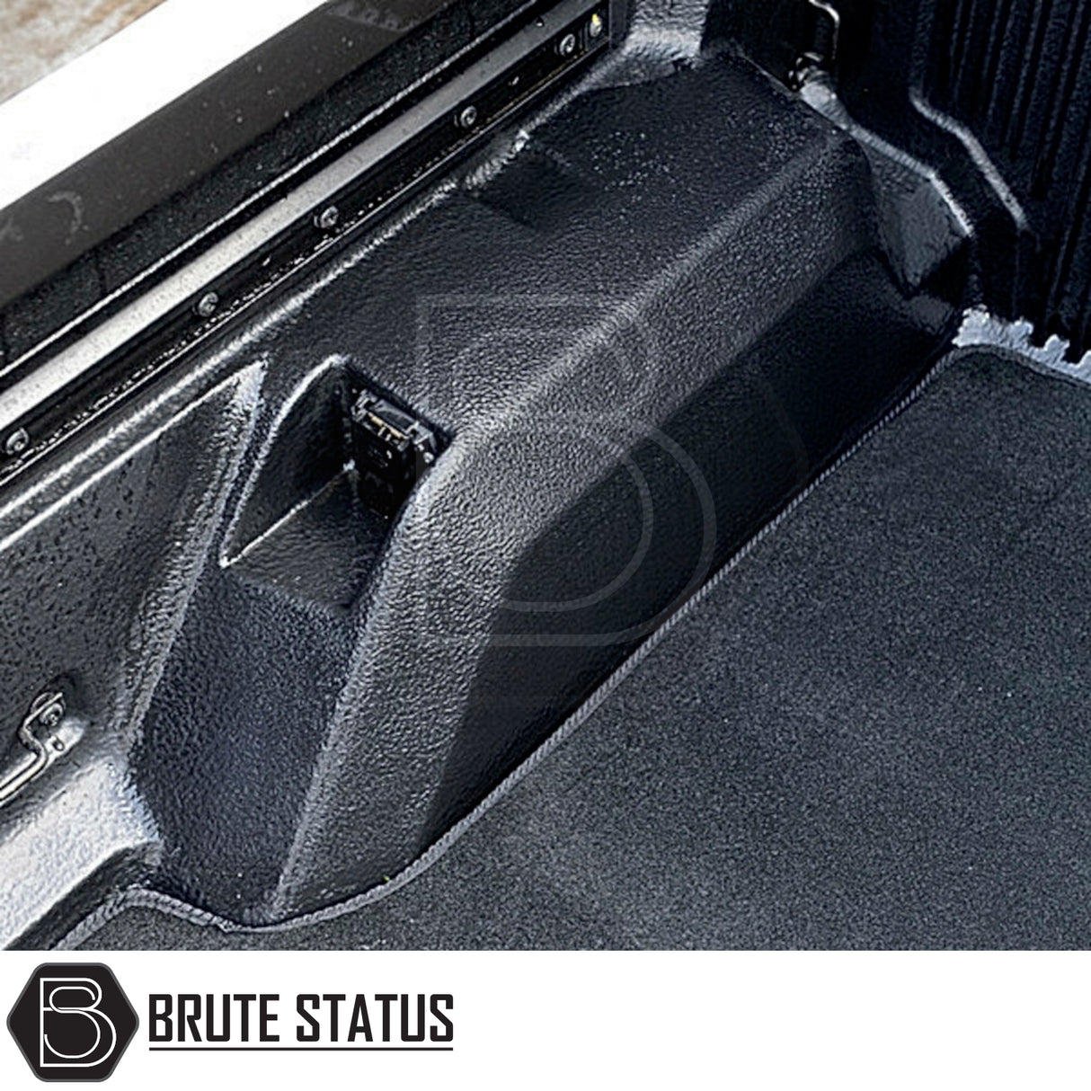 Ford Ranger 2019-2022 T8 Carpet Load Bed Liner inside truck, showcasing tailored fit and non-slip backing for secure cargo placement.