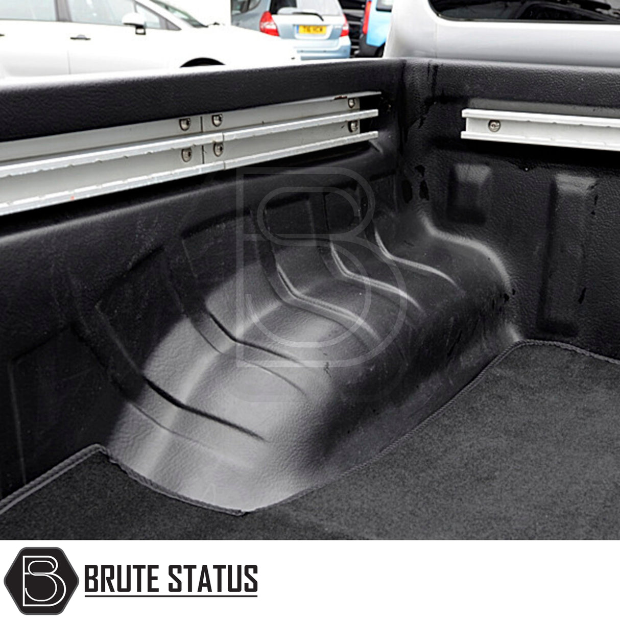 Nissan Navara 2005-2015 D40 Carpet Load Bed Liner, custom-fitted for truck beds, showcasing premium non-slip carpet material for secure cargo placement.