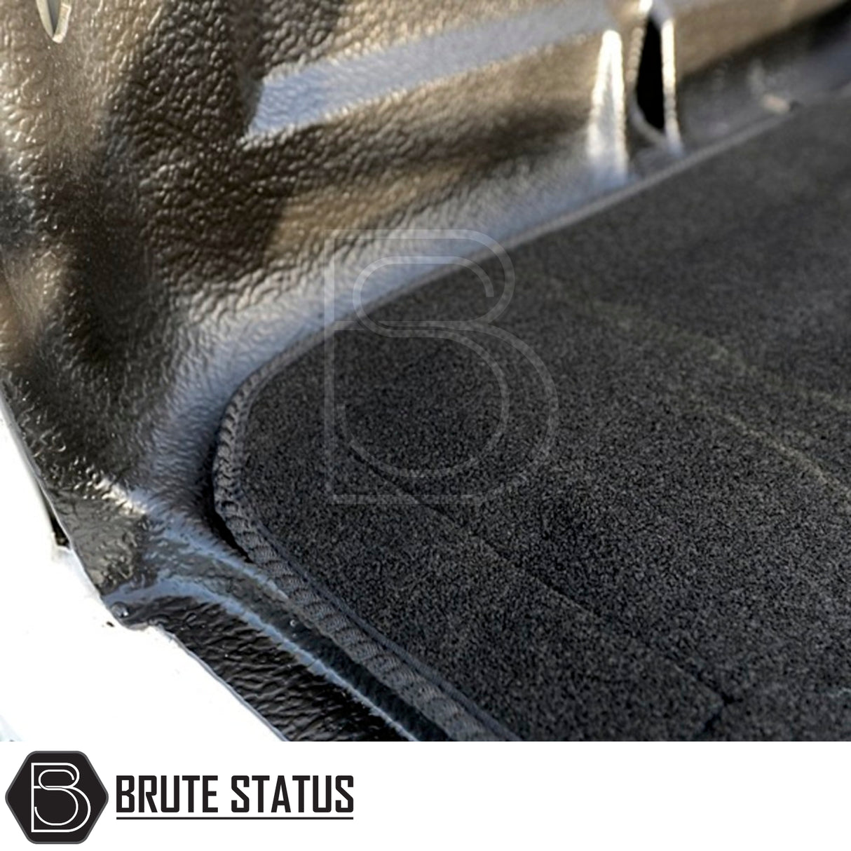 Mitsubishi L200 Carpet Load Bed Liner, custom fit for 2010-2021 models, shown close-up with precision-tailored, non-slip, heavy-duty carpet design.