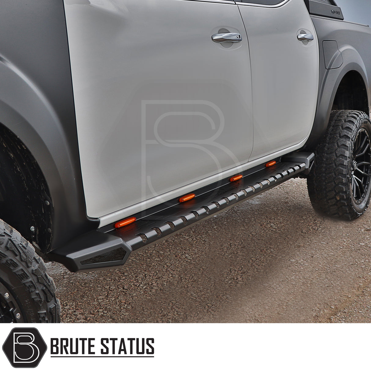 LED steel heavy duty side steps for ford ranger 2012-2022 pickup truck