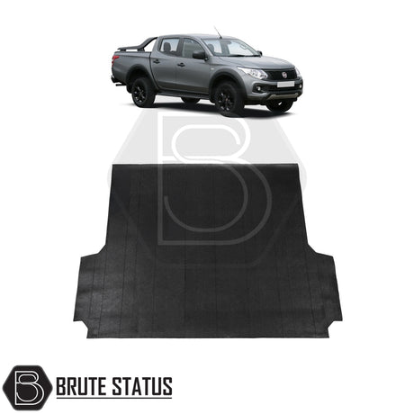 Heavy-duty 10mm rubber bed mat for Fiat Fullback (2015–2019), non-slip cargo liner for truck bed protection, custom fit and easy to clean.
