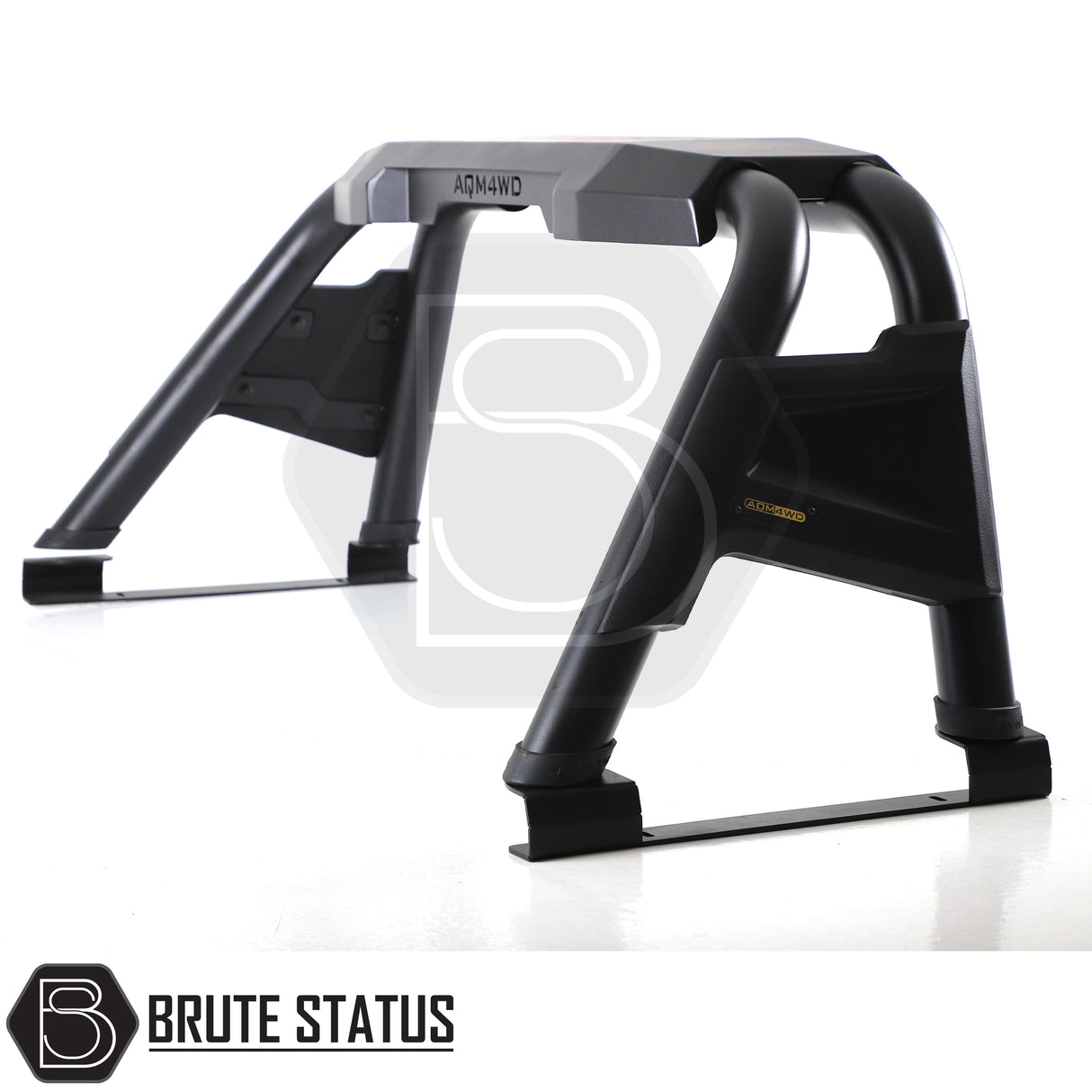 Fiat Fullback Roll Bar Matte Black, featuring heavy-duty steel and matte black finish, enhances vehicle's rugged look.