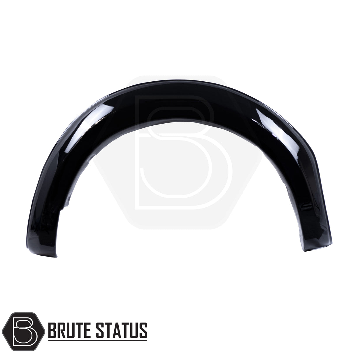 Ford Ranger 2012-2022 Smooth Gloss Wide Arch Kit & 35mm Wheel Spacers, black powder-coated steel fender flare for off-road vehicles, enhancing muscular appearance and stability.