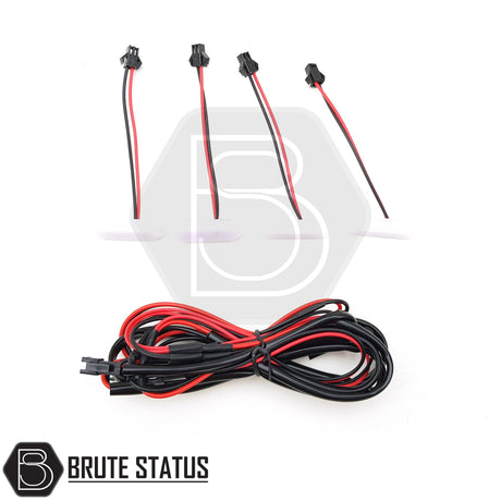 Set of 4 white LED lights with wiring loom for Ford Ranger Raptor-style grille