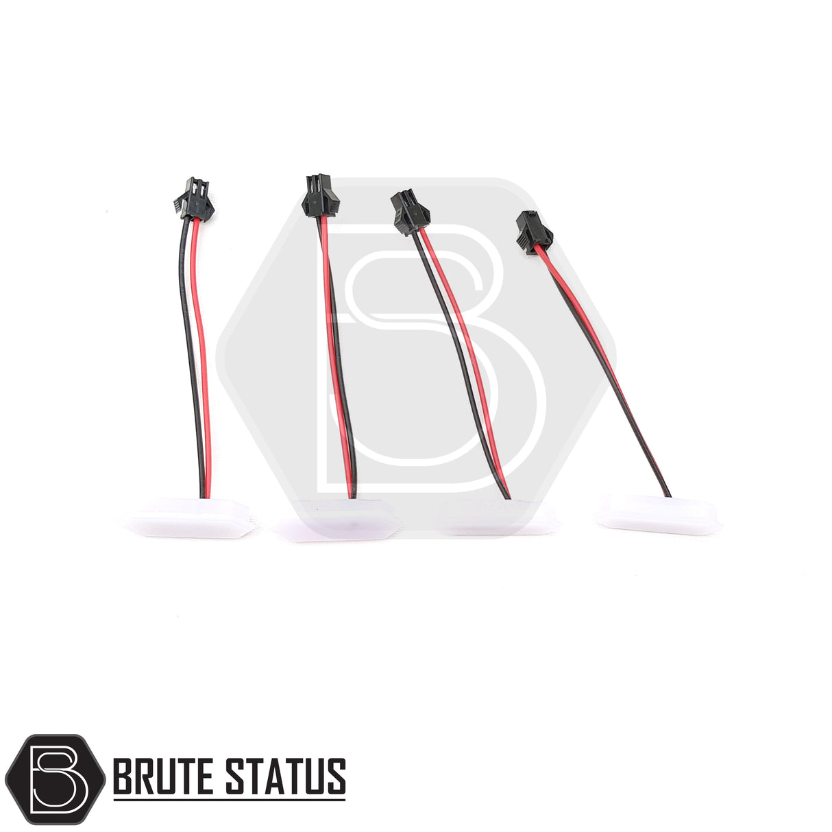 Set of 4 white LED lights with wiring loom for Ford Ranger Raptor-style grille