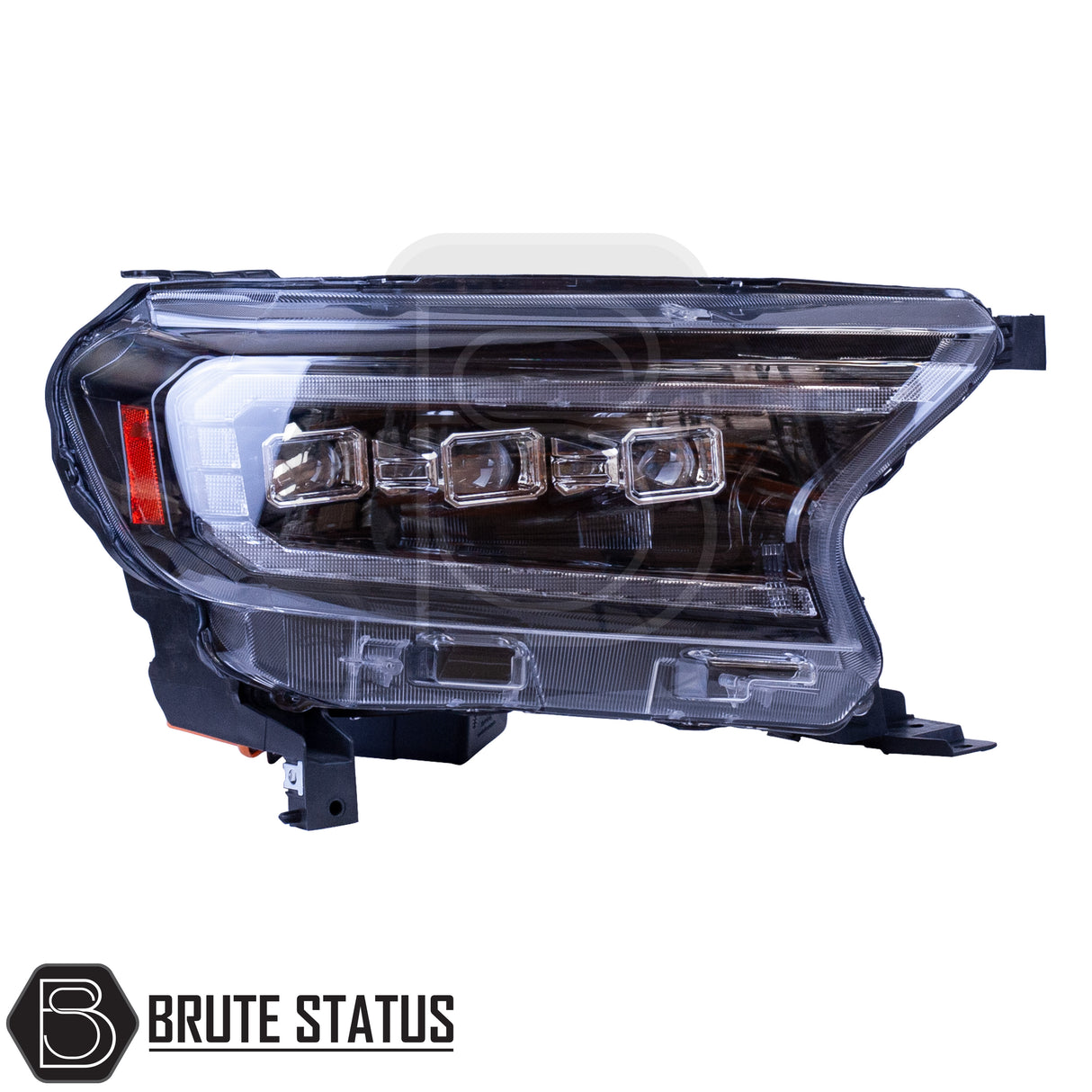 Ford Ranger LED Mustang style headlights with Bugatti-inspired DRL – 2015 to 2022 models