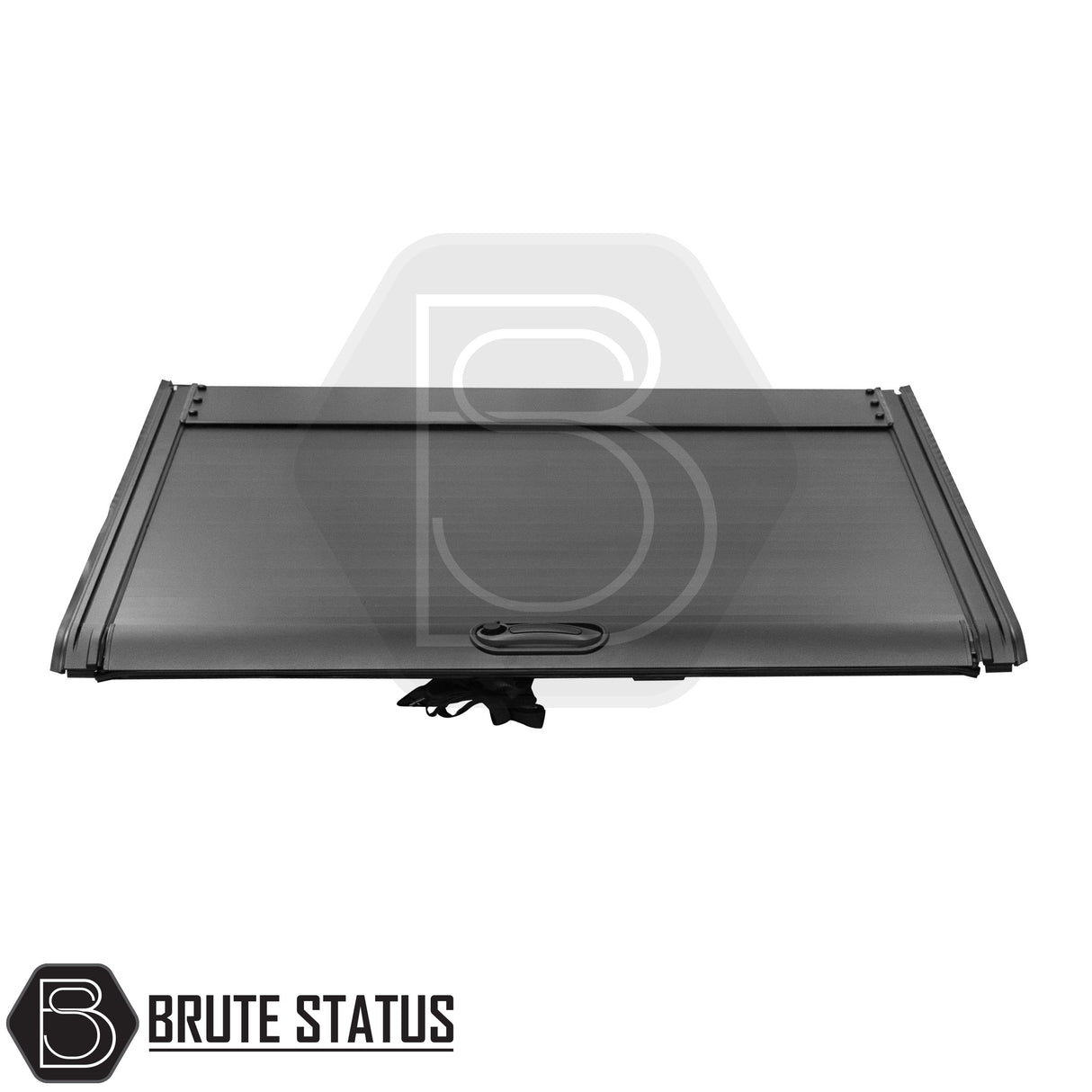 Black manual roller shutter for Ford Ranger Wildtrak 2015-2022 pickup truck. Durable, high-quality design for secure cargo protection and easy manual operation. Perfect fit for Wildtrak models
