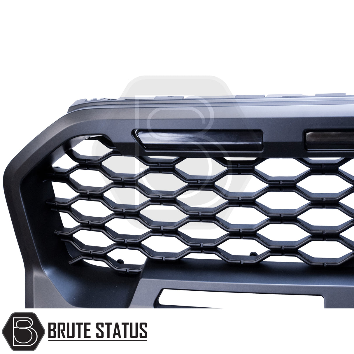 Ford Ranger 2019-2022 T8 Matte Black Grille (Wildtrak Only) with Amber LEDs