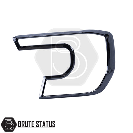 Headlight covers for the ford ranger 2023 onwards pickup truck in gloss black finish